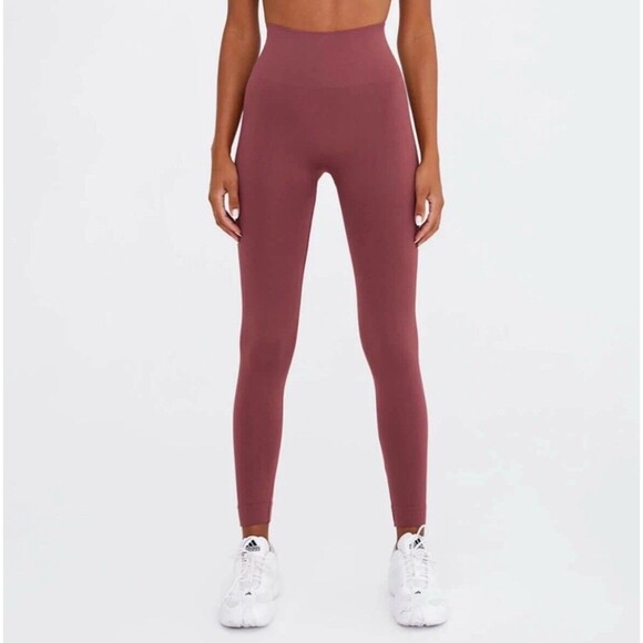 Women’s SET ACTIVE Sculptflex Seamless Leggings in Canyon Size Medium M Pink - Picture 1 of 4